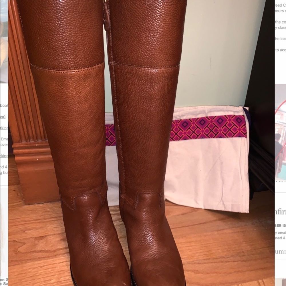 AUTHENTIC TORY BURCH BOOTS — leather